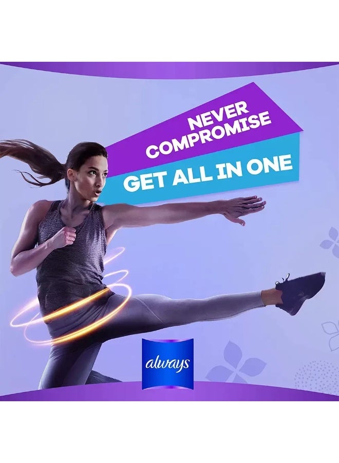 Always All in One Ultra Thin Night Sanitary Pads with Wings- 12 Pcs - Image 2