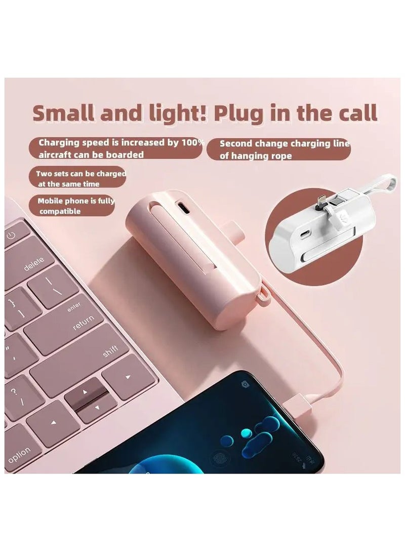 Arabest 5000mah Micro Power Supply,Fast Charging,Portable Battery Pack,Apple Android Compatible(White)  - Image 3