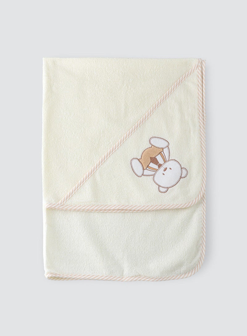 Tiny hug baby blanket with hood - Image 1
