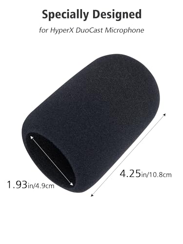 SUNMON HyperX DuoCast Pop Filter Compatible with HyperX Duo Cast Microphone, Mic Windscreen Pop Filter Reduce Noise and Plosives, DuoCast Mic Cover Foam By SUNMON - Image 4