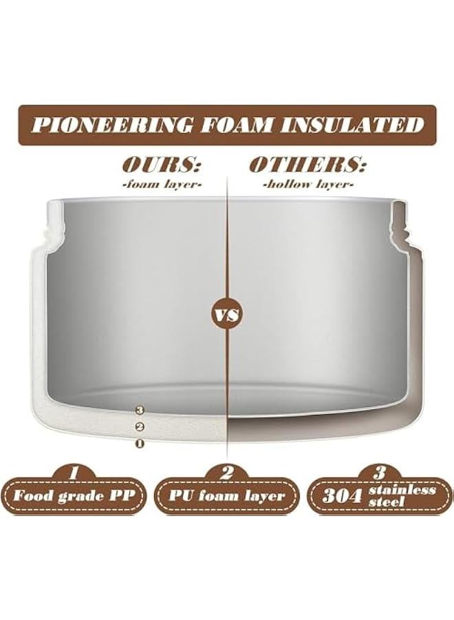 HOOKOR 4Pack Stainless Steel Bento Lunch Box,Portable Insulated Lunch Container Set,Leakproof Thermal Food Container with Bag for Adults To Work, Teens to school - Image 3