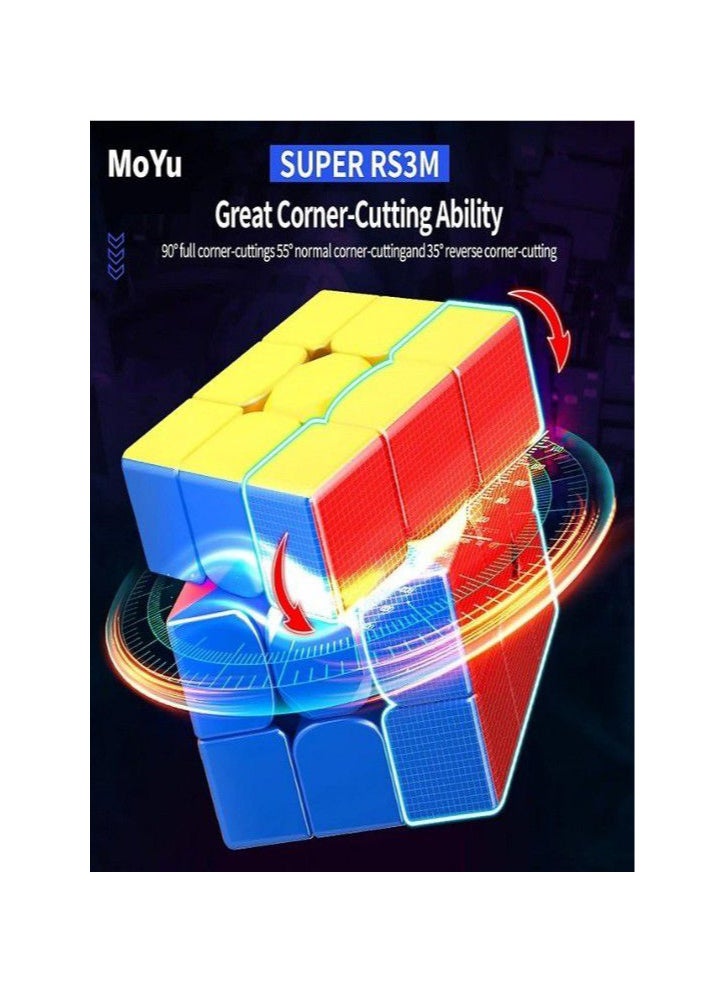 Generic - MOYU RS3M Maglev 3x3 Stickerless Speed ​​Cube, Upgraded Version (Professional Version) - Image 1