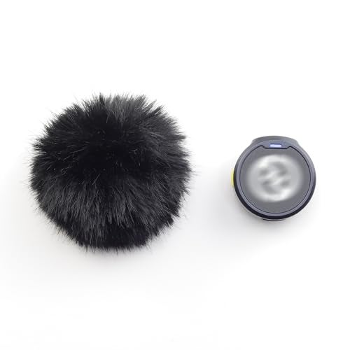 LEFXMOPHY 2-Pack Black Windscreen for Hollyland Lark M2 Wind Screen Furry Deadcat Cover - Image 2