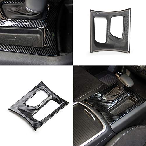 crosselec Carbon Fiber Central Control Gear Shift Panel Trim Fit for Dodge Charger 2015+ (black) - Image 4