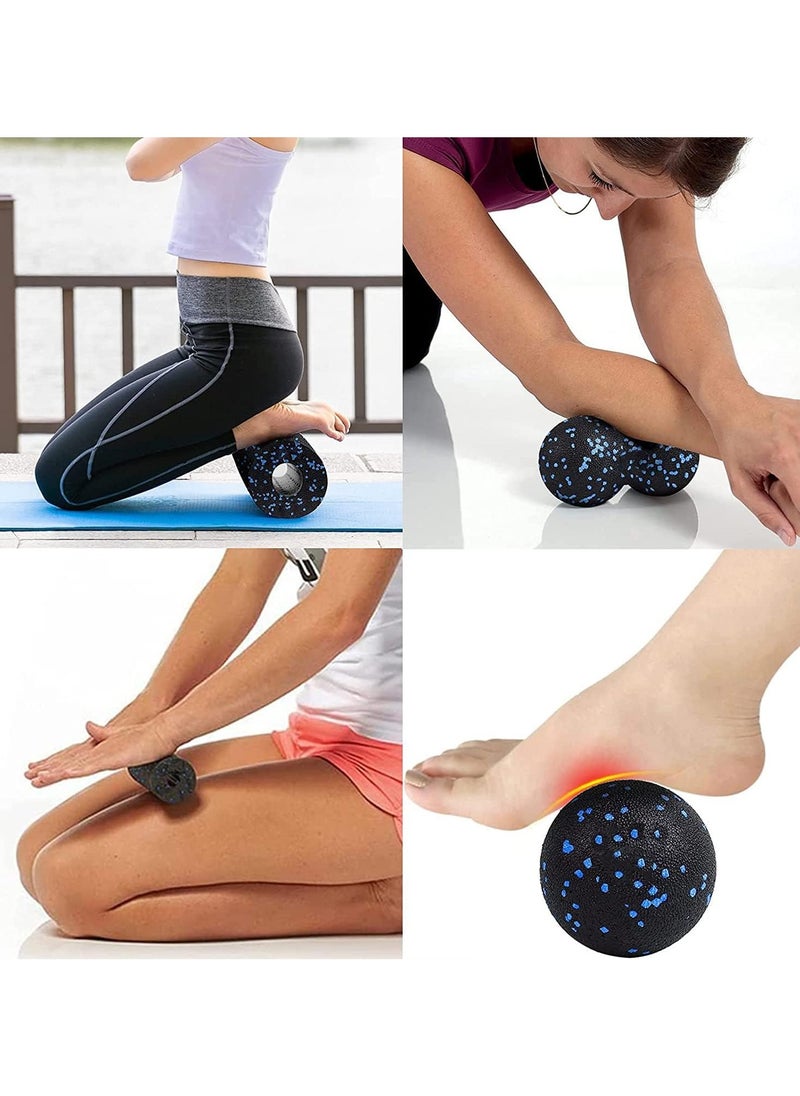 PYC Foam Roller - 4 in 1 High Density Foam Roller Set for Leg Back Neck Pain and Muscle Exercise, Yoga Foam Roller for Physical Therapy Core Pain Relief Deep Tissue Massage  - Image 5