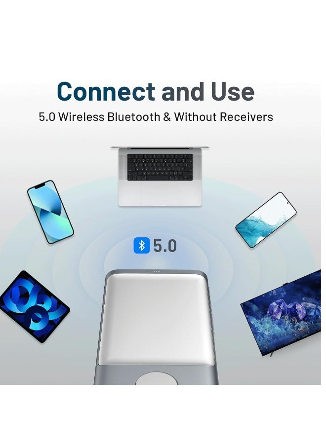 Wireless Bluetooth Presenter Answer with Red Light Presentation Remote Control for Mac, Windows, iPad OS, and Android, Deep Space Gray - Image 2