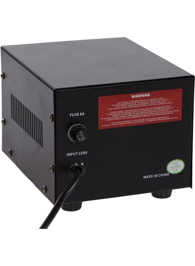 Oshtraco 1000W Fuse Protected Universal Plug Step Up and Step Down Voltage Transformer - Image 3