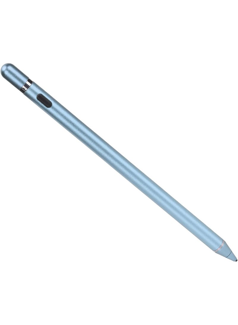 Lacoz 2-in-1 Active Stylus Pen for iOS and Android Touch Screens Rechargeable and Precise Copper Fine Tip Compatible with Mobiles Tablets and Laptops Blue - Image 1