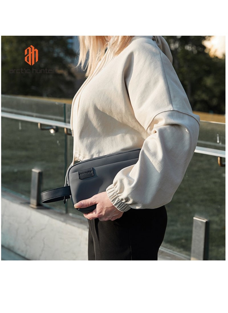 ARCTIC HUNTER - Unisex Handbag Durable Premium Water Resistant Carry All Bag with Pockets for Men in Daily Use K00580 Grey - Image 1