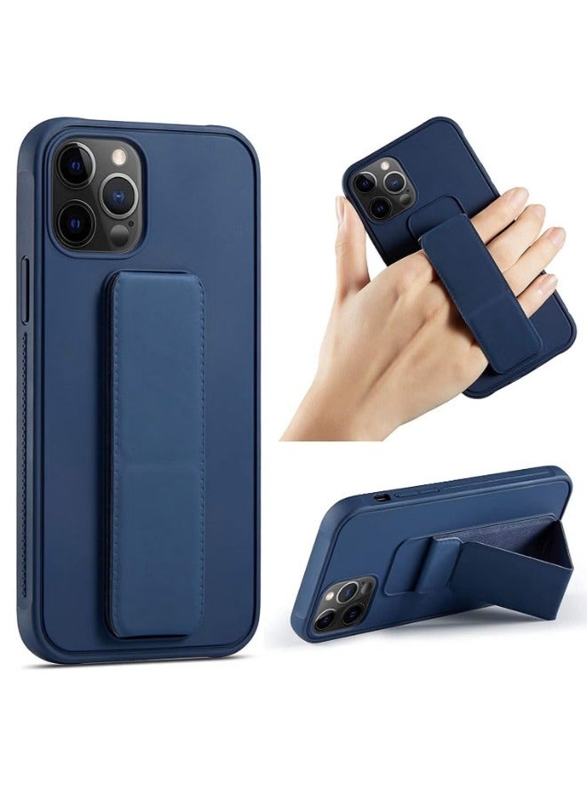 ACLIX iPhone 15 Pro Case 6.1 Inch with Magnetic Stand Holder Premium Silicone Vertical and Horizontal Hand Strap Grip Multi Stand Car Mount Kickstand Case Finger Strap Cover - Image 1