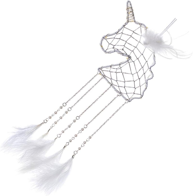 Dream Catcher Hanging Decoration with Light Wall Hanging Pendant for Room Cute Boho Room Decor Accent All-Match - Image 1