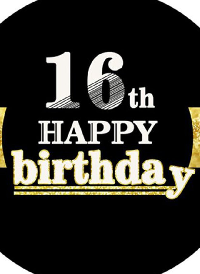 شاربدو بالونات بطبعة عبارة 16th Happy Birthday طراز 581721028223 - Image 2