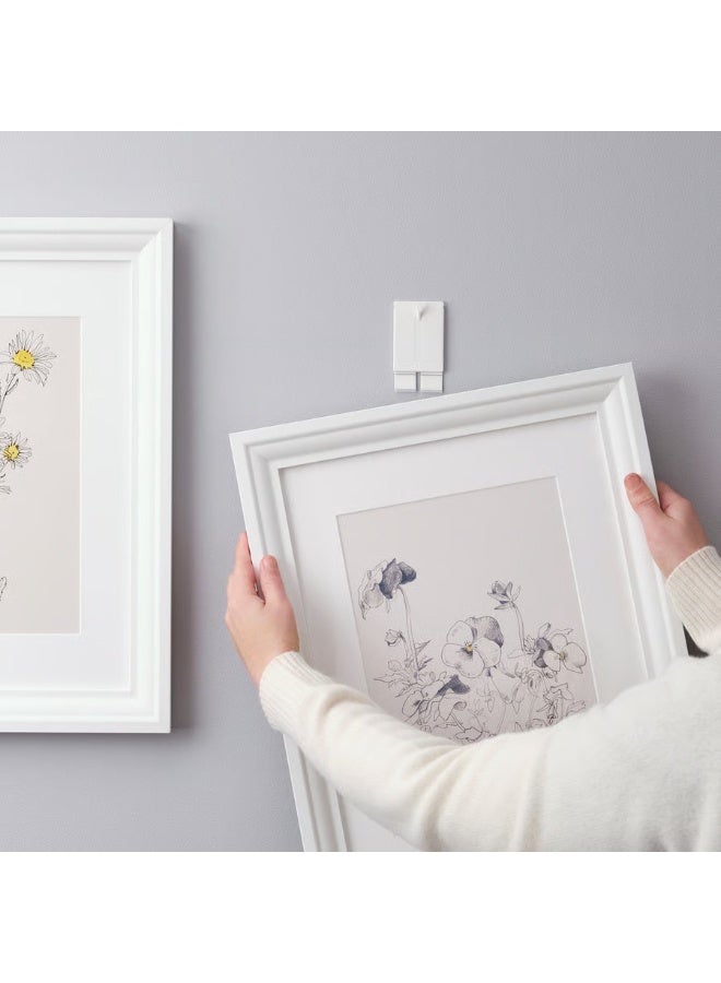 Adhesive hook for frame, white - Image 2