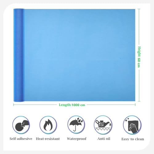 HEUREKA Green Plain matt Wallpaper - Self Adhesive - Peel and Stick Wallpaper for Walls and Home docoration (60 x 1000CM, Green) - Image 3