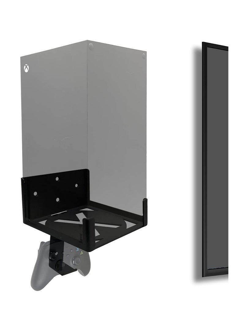 Wall mounts for the Xbox Series X (mount the console and controller on the wall near or behind the TV, power on left/right), wall mounts for the XSX - Image 1
