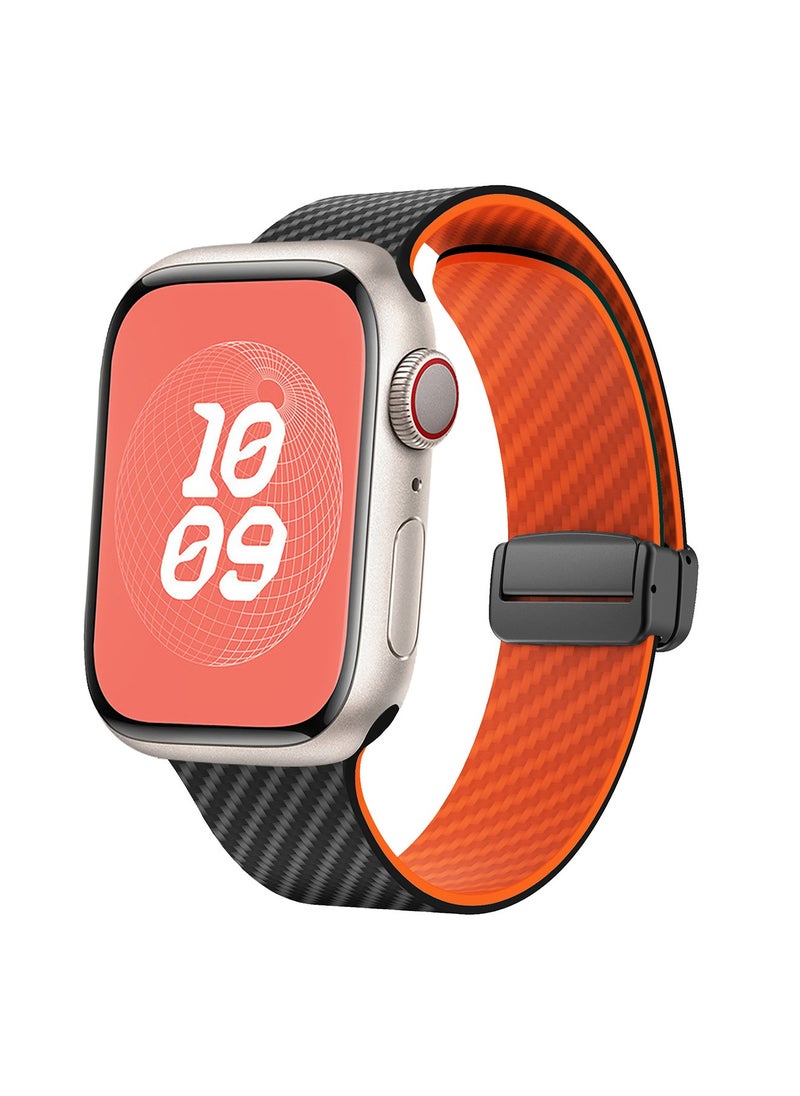 X-level - Bands Compatible with Apple Watch 38mm 40mm 41mm Series 9/8/7/SE/6/5/4/3/2/1 IWatch Ultra/Ultra 2/ Silicone Strap With Magnetic folding Buckle, Quick Release Silicone Straps for Women Men - Image 1