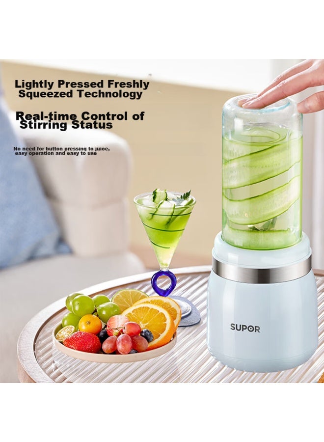 Supor Juicer, Home Portable Small Juicing Cup, Multifunctional Rice Paste Maker, Easy-to Juice Cup, Vegetable And Fruit Machine, Light Pressure Fresh Juicing Machine Tje18 - Image 2