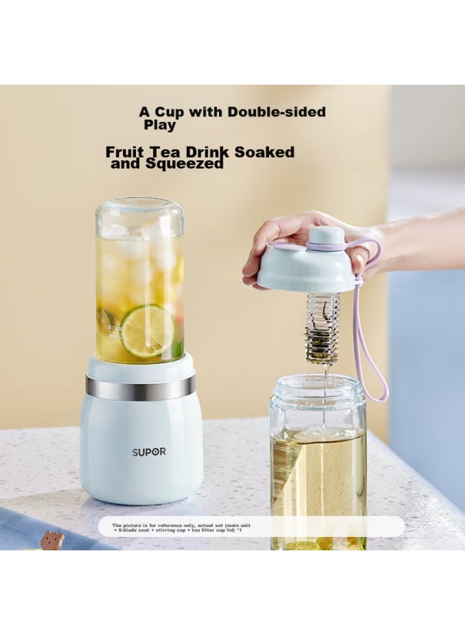 Supor Juicer, Home Portable Small Juicing Cup, Multifunctional Rice Paste Maker, Easy-to Juice Cup, Vegetable And Fruit Machine, Light Pressure Fresh Juicing Machine Tje18 - Image 3