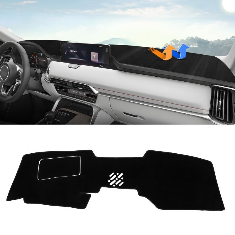 Autorder Dashboard Cover Mat for 2024 2025 2026 Mazda CX90 CX90 Accessories Dash Cover Upgrade Velvet Dash Mat UV Rays Protectorwith HUD