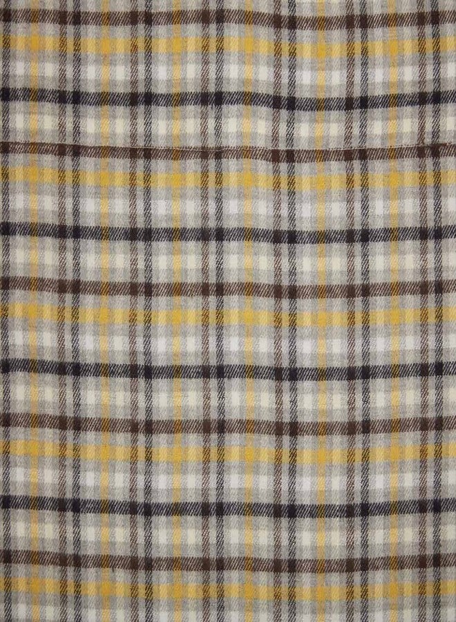 Piper Classics غطاء وسادة أوروبي من بايبر كلاسيكس بنقشة مربعات مورنينج ميدو، مقاس 26 × 26 بوصة، طقم سرير خريفي مريح مع حواف مخملية بلون الخردل على غطاء الوسادة، ديكور غرفة نوم خريفي - Image 3