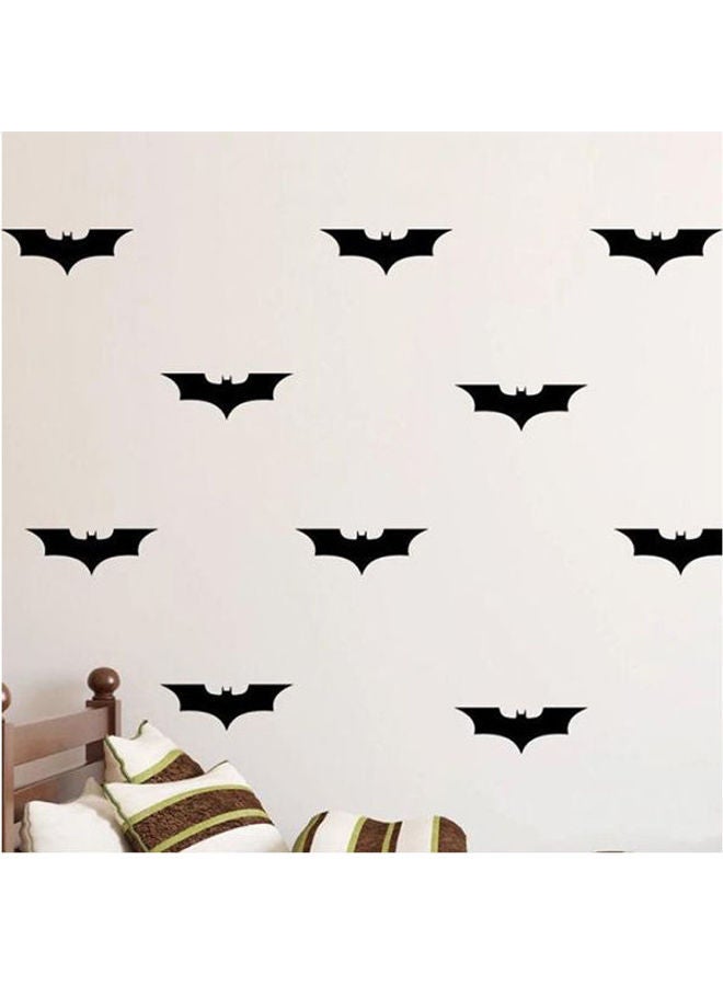 Y&D Custom Made Color 24Pcs/Set Batman Diy Wall Sticker Black