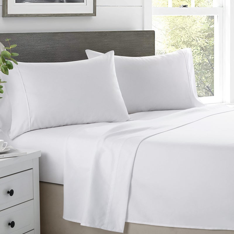 Twin XL Sheets Set 100 Cotton Sheets for Twin XL Size Bed 600 Thread Count Twin Extra Long Bed Sheets for Dorm 15 Deep Pocket Soft Cooling Sateen Weave 3 Piece XL Twin Sheets White