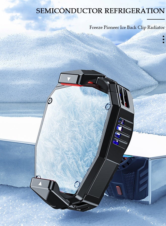 DUNISO Phone Cooler for Live Streaming and Gaming, Fast Phone Cooling Fan with Adjustable 3 Gear Wind Speed and Magnetic, Fit All Types of iPhone Android Smartphones - Image 2