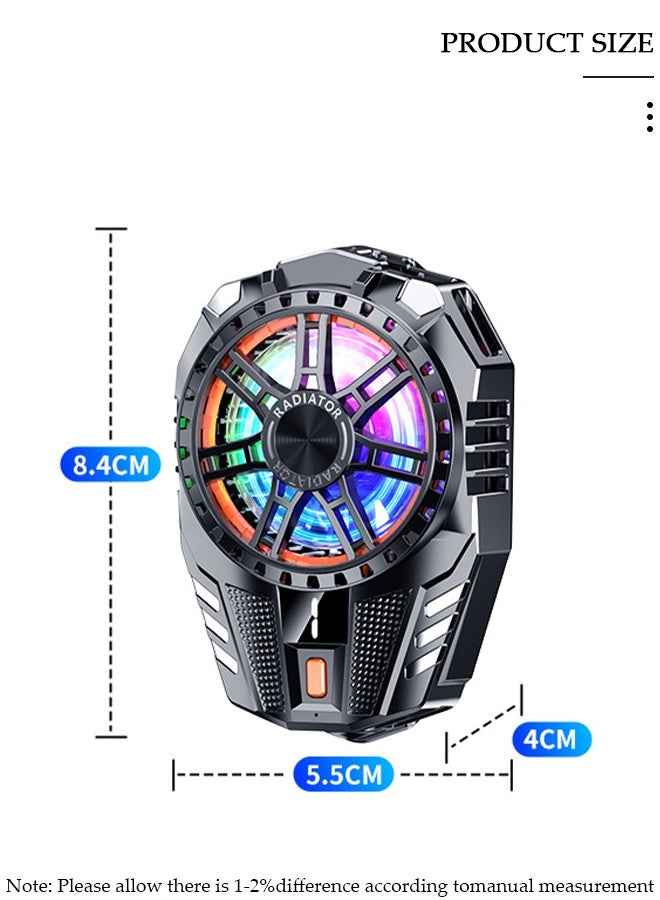 DUNISO Phone Cooler for Live Streaming and Gaming, Fast Phone Cooling Fan with Adjustable 3 Gear Wind Speed and Magnetic, Fit All Types of iPhone Android Smartphones - Image 5