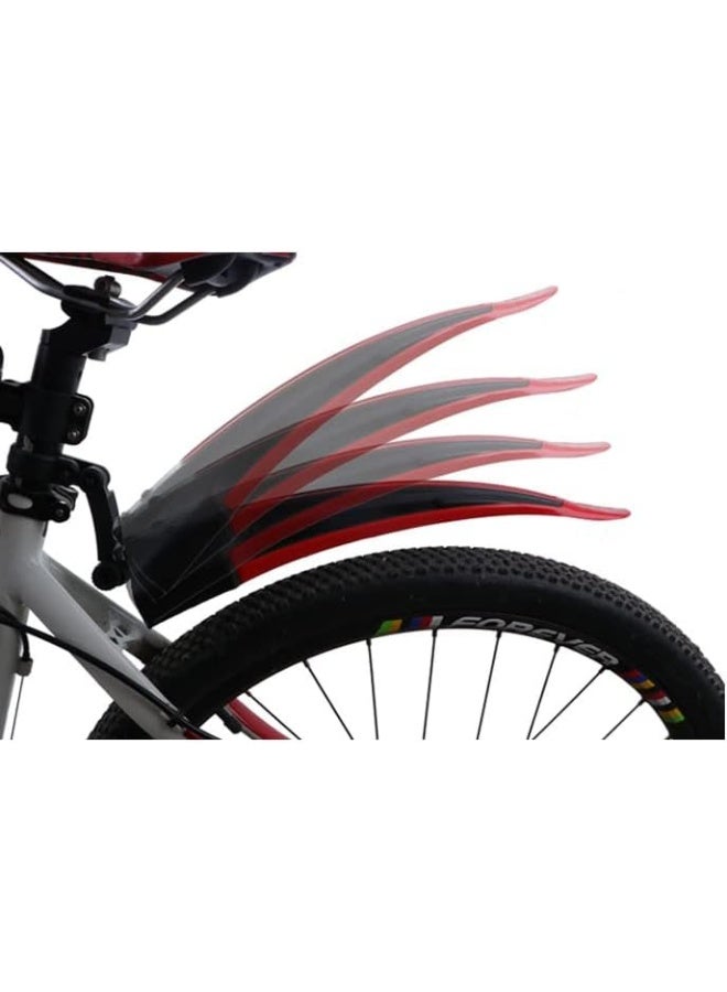 BlueSunshine BlueSunshine Adjustable Road Mountain Bike Bicycle Cycling Tire Front/Rear Mud Guards Mudguard Fenders Set (All Black)  - Image 2