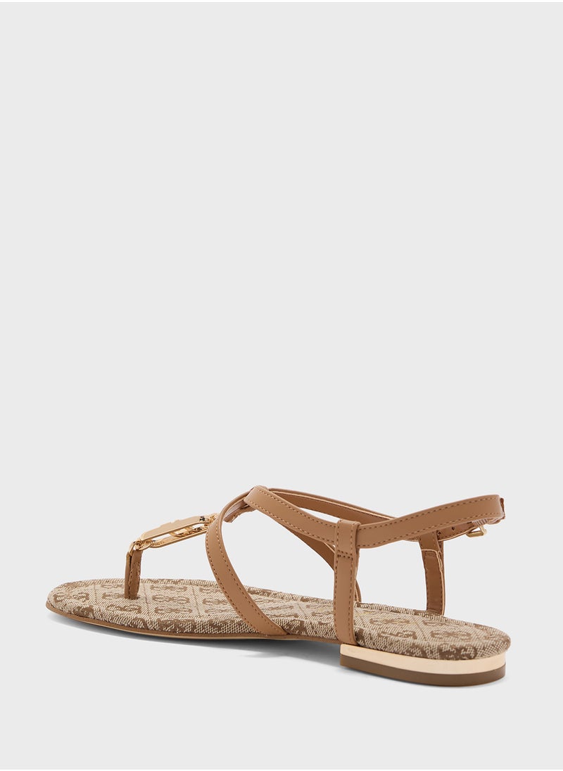GUESS Meaa Strappy Flat Sandals  - Image 3