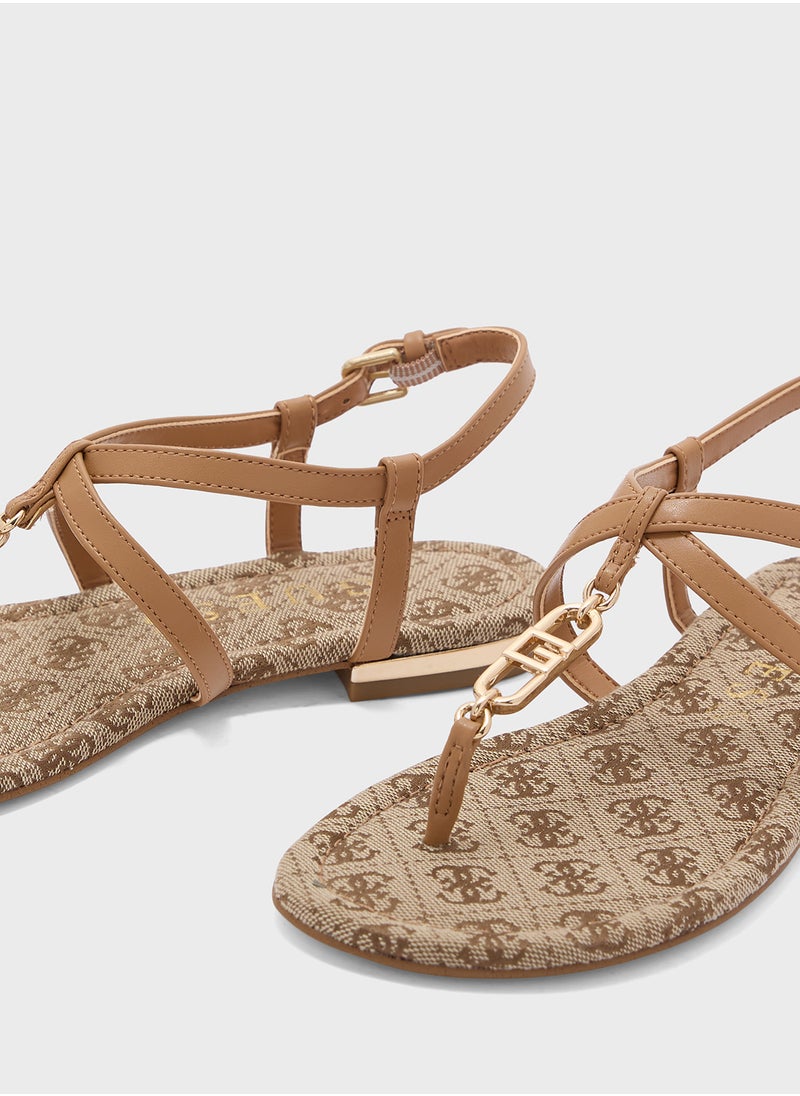 GUESS Meaa Strappy Flat Sandals  - Image 4