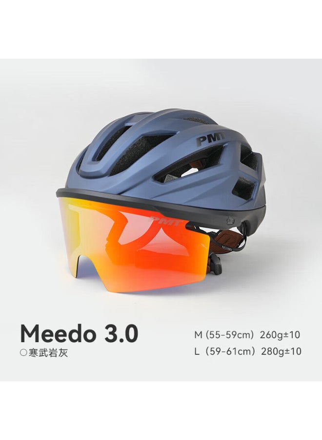 Pmt Bicycle Magnetic Sungl Cycling Helmet Mountain Road Bike Safety Helmet Meedo 3.0 Cambrian Rock Gray M