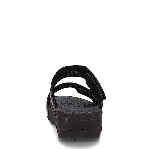 FitFlop FV6090-045 LULU Adjustable Leather Slides All Black US06.5 - Image 5
