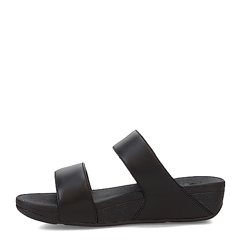 FitFlop FV6090-045 LULU Adjustable Leather Slides All Black US06.5 - Image 4
