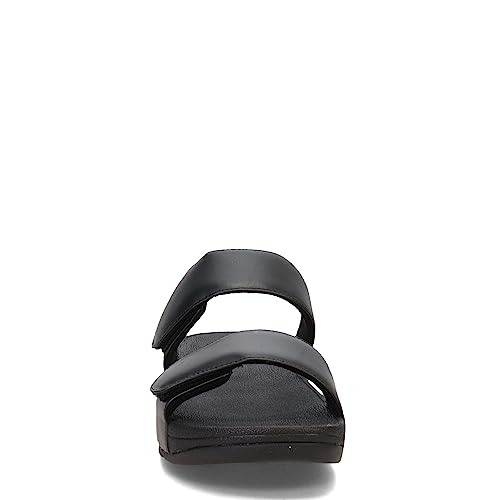 FitFlop FV6090-045 LULU Adjustable Leather Slides All Black US06.5 - Image 3