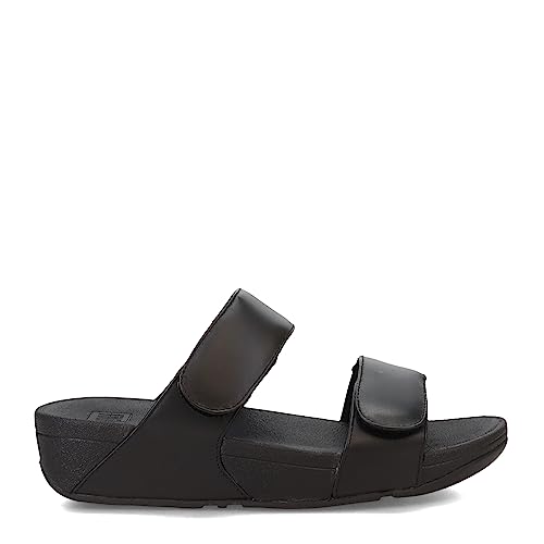 FitFlop FV6090-045 LULU Adjustable Leather Slides All Black US06.5 - Image 2