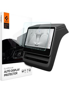 Spigen Spigen Tempered Glass Screen Protector [GLAStR Slim] designed for Tesla Model 3 (2024) Highland 8 inch REAR Touchscreen - Matte/Anti Glare/Anti Finger Print  - Image 1