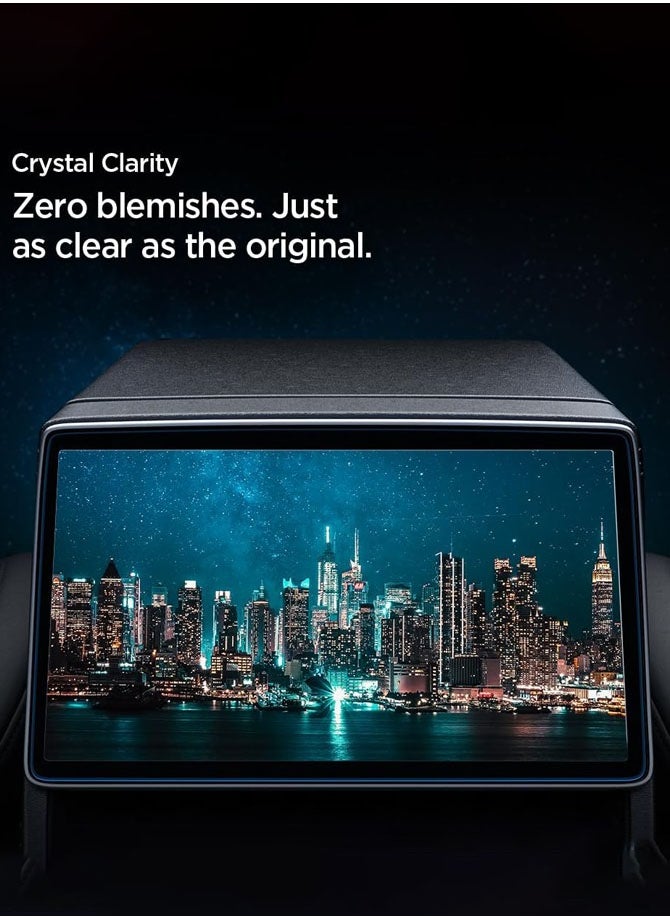 Spigen واقي شاشة من الزجاج المقوى من Spigen [GLAStR Slim] مصمم لشاشة اللمس الخلفية Tesla Model 3 (2024) Highland مقاس 8 بوصة - غير لامع/مضاد للوهج/مضاد لبصمات الأصابع  - Image 3