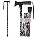 CLOKTA Walking Cane for Men and Women Foldable Floral Lightweight Adjustable Portable for Folding Canes Comfortable THandle for Seniors Adults - Image 1