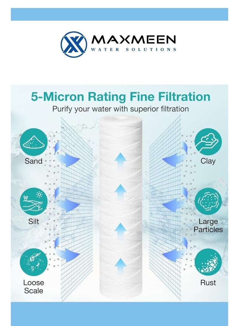 ماكسمين فلتر خيوط قطنية 20 بوصة جامبو – لإزالة الشوائب الدقيقة والأتربة - Image 3