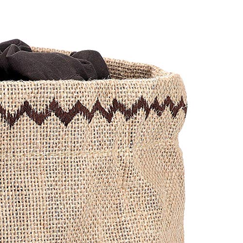 KitchenCraft Natural Elements KitchenCraft Vegetable Storage Bag, Hessian, Brown, 20 x 20cm - Image 2