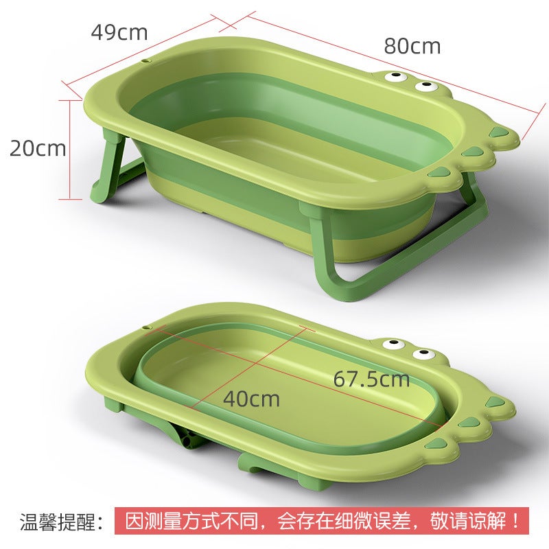Baby Bathtub Bathtub Baby Foldable Toddler Sitting Large Bath Bucket Children'S Household Newborn Children'S Products - Image 5
