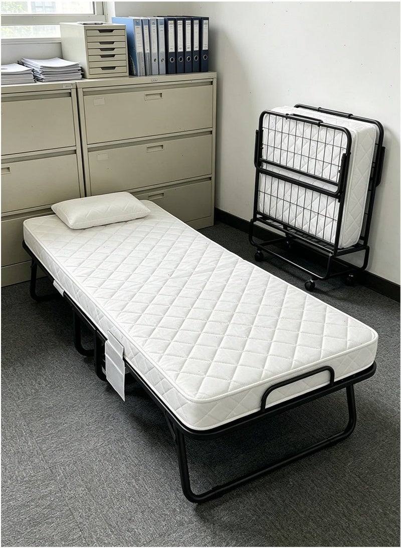 Yoawllty Folding Bed with Memory Foam Mattress, Portable Rollaway Bed with Metal Frame, Large Foldable Beds for Adults, Rollaway Beds for Home and Office - Image 1