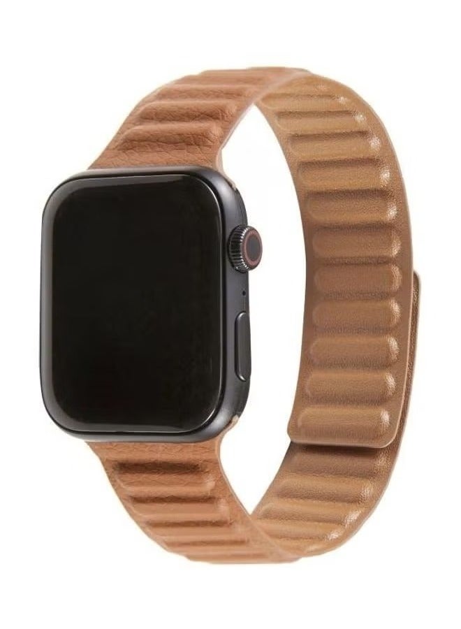 vesus Replacement Watchbands For Apple Watch Series 7 45mm/6 & SE & 5 & 4 44mm/3 & 2 & 1 42mm Brown