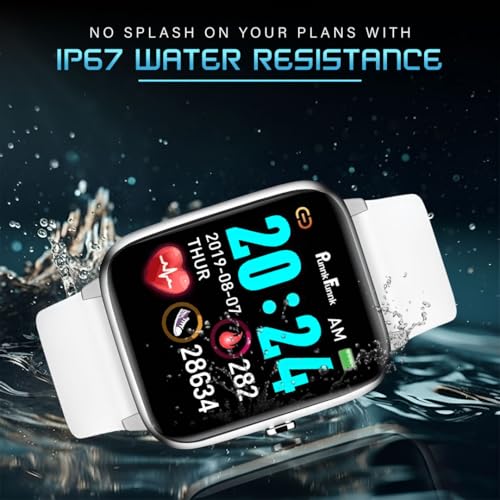 PunnkFunnk NovoLux HD Display Smartwatch for Men & Women | Bluetooth Calling | Heart Rate | Sleep Monitor | 113+ Sports Modes | Step Counter | IP67 Waterproof Smartwatch for Android & iOS - (White) - Image 4