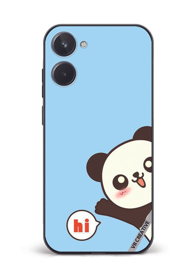 VR CREATIVE Protective Case Cover For Realme 10 Panda Design Multicolour - Image 1
