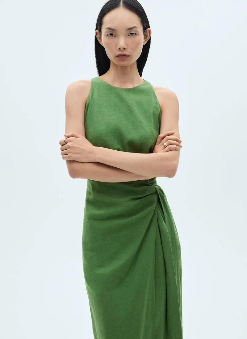 مانجو Bow Midi Dress