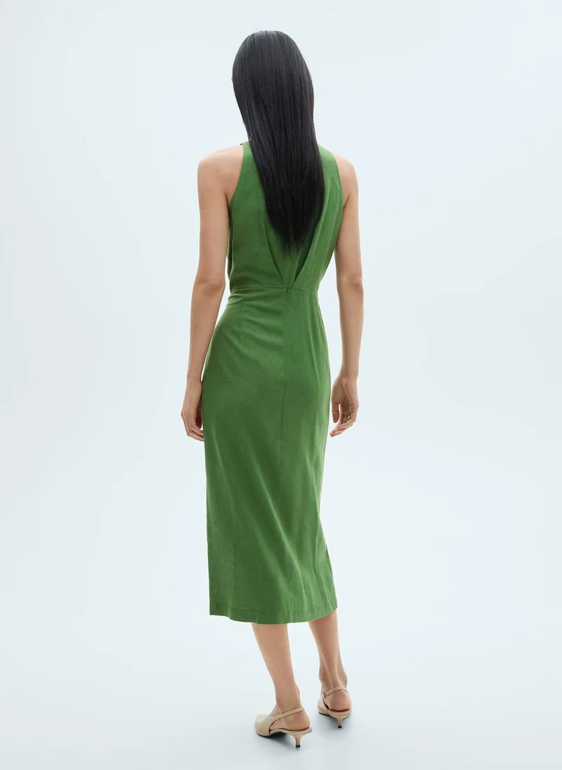 مانجو Bow Midi Dress