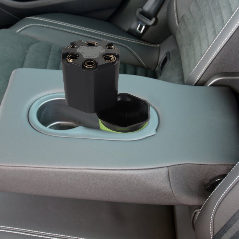 🚗 منظم عملات لداخل السيارة مع عدة فتحات وموزع وصول - Image 4