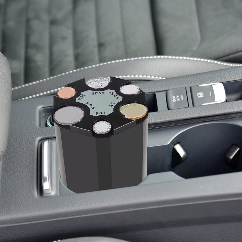 🚗 منظم عملات لداخل السيارة مع عدة فتحات وموزع وصول - Image 3